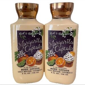 NEW Bath & Body Works Bake Shop MARGARITA CUPCAKE Body Lotion 8fl Oz- Lot Of 2